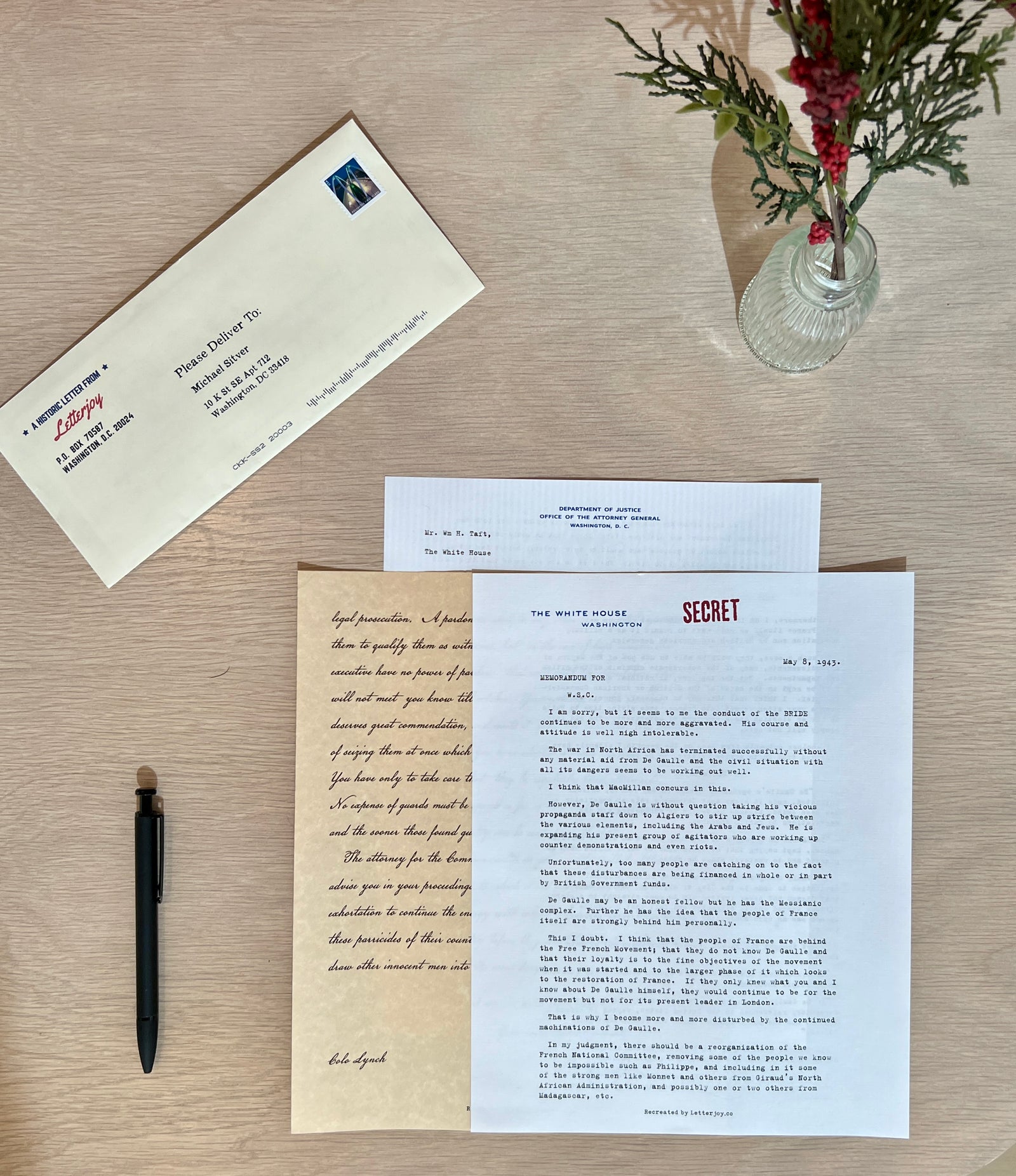 Presidential Letters (Part I)