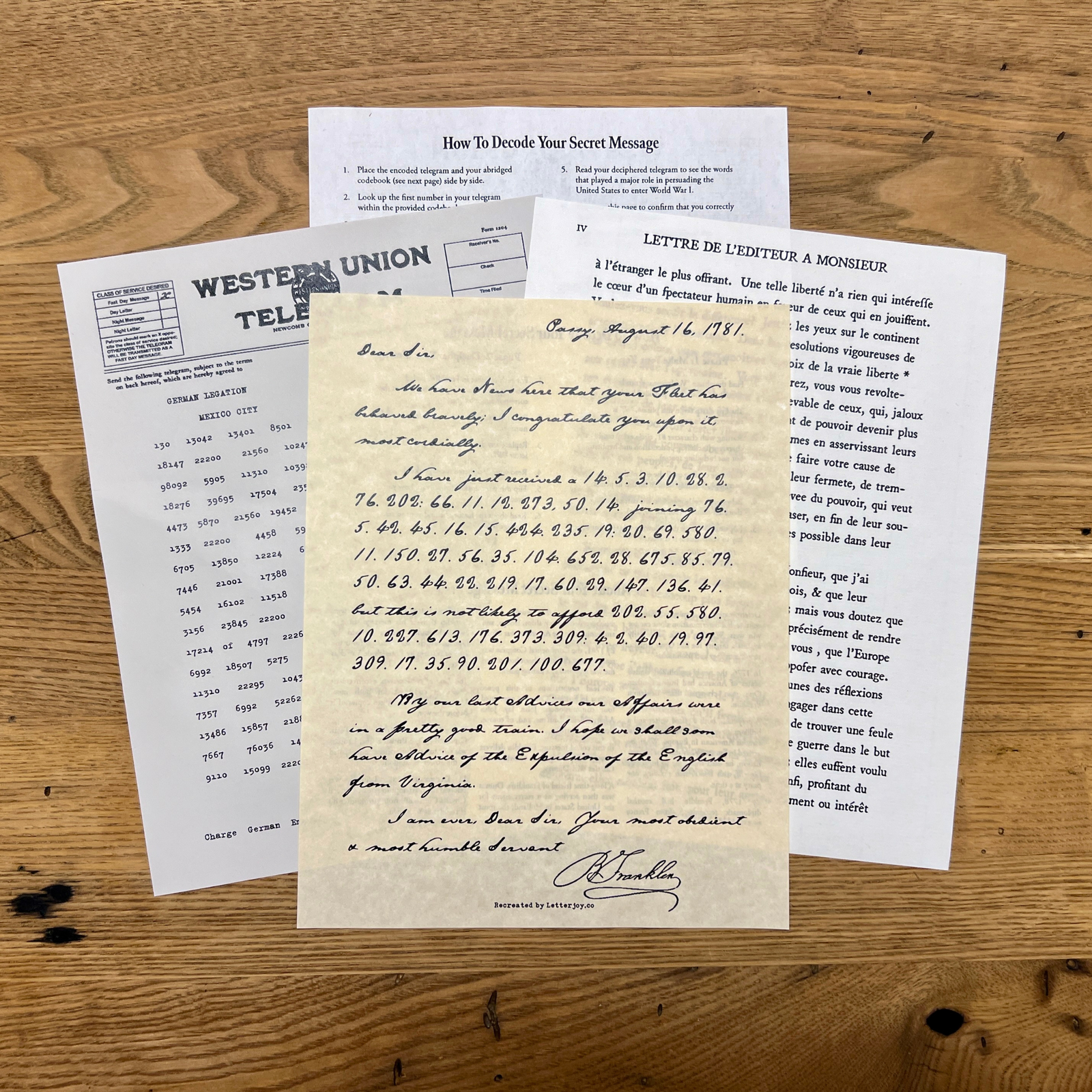The Codebreaking Club (Monthly Letter)