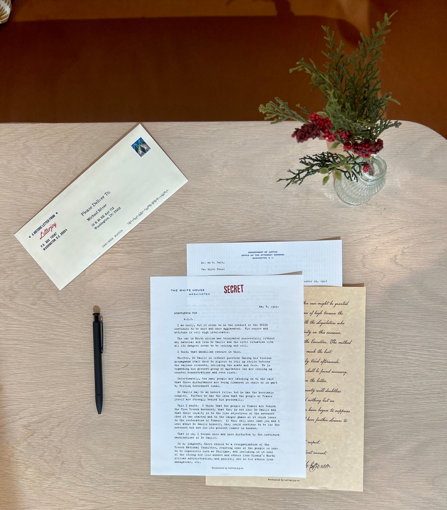 Presidential Letters (Part I)