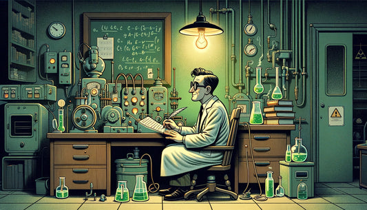 Edward Teller writing poetry in a Manhattan project lab