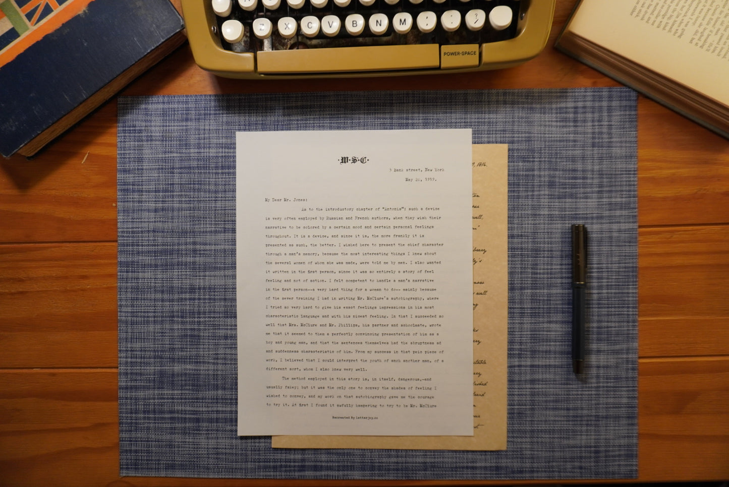 Letters About Writing  (Part I)