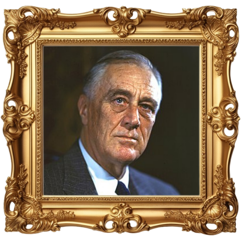 Franklin D. Roosevelt correspondence portrait
