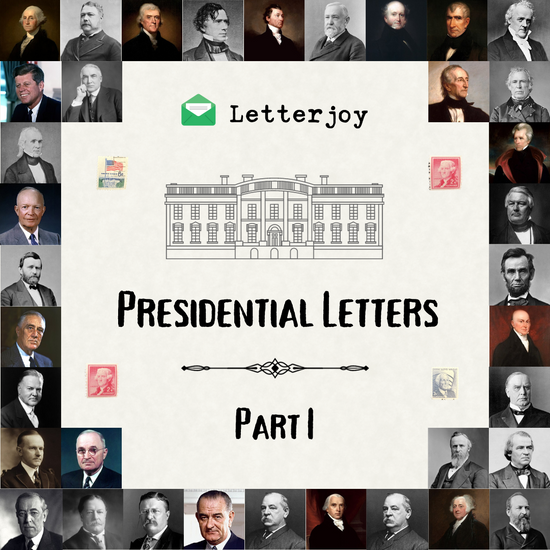 For President Lettering Presidential Letters (Weekly) | American History Gift - For Father's ...