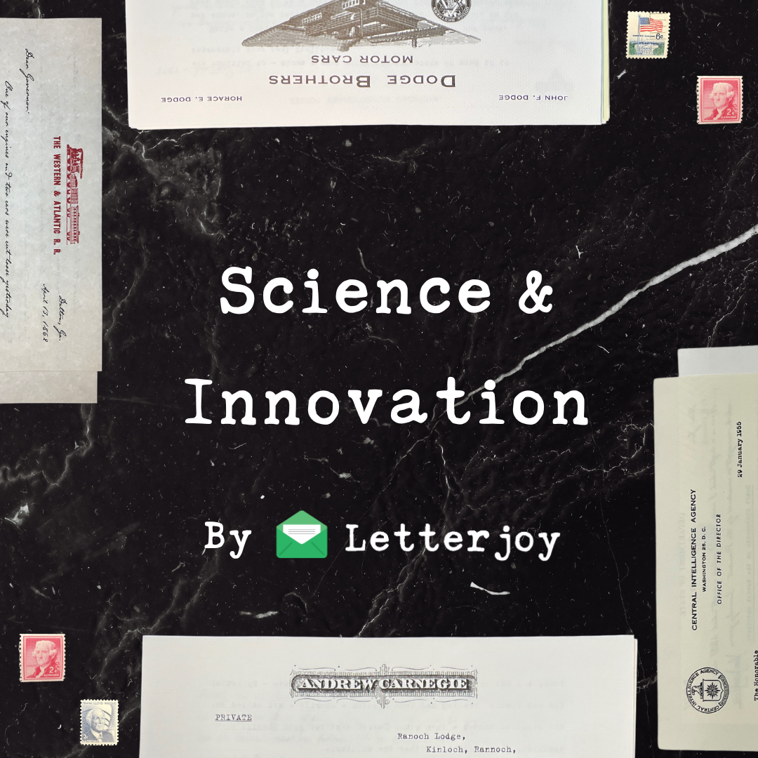 Letters On Science & Innovation – Letterjoy
