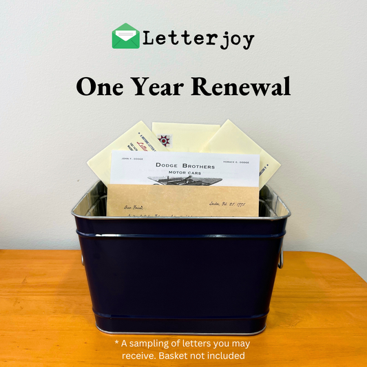 Renew Letterjoy For One Year