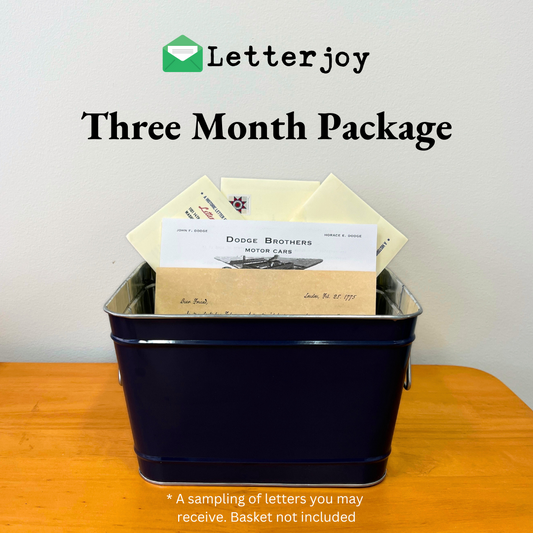 Three Month Historic Letter Package (Group)