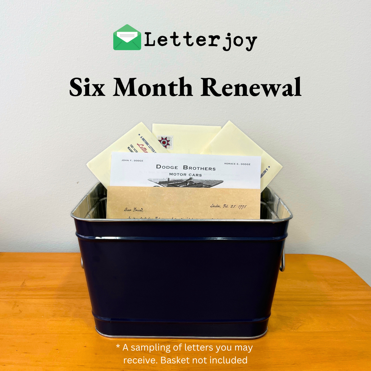 Renew Letterjoy For Six Months